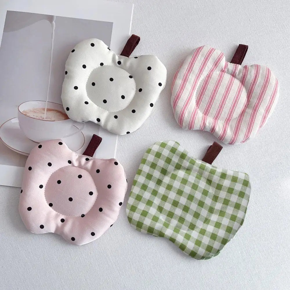 protège tasse moderne polyester blanc rose bleu motifs rayures points clips marron