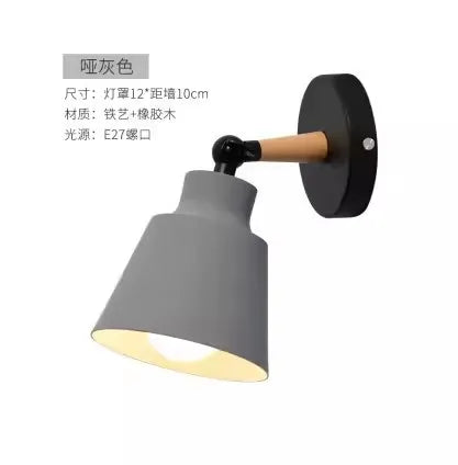 lampe murale moderne bois minimaliste blanc rose noir vert olive