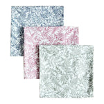 serviettes table coton imprimées florales bleu rose vert classiques cuisine festive