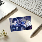 autocollants protection cartes credit dessin anime personnalisables adhésifs modernes bleu noir violet