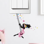 autocollants murals papillons colorés silhouette féerique chambre salon décoration murale stickers animés pvc