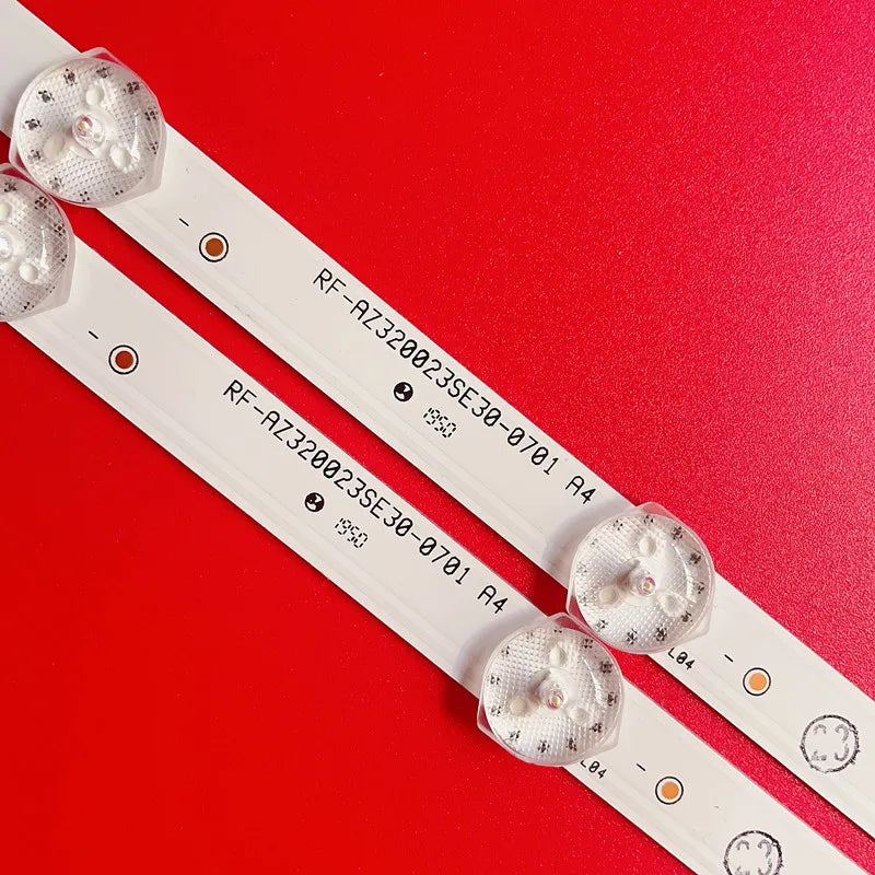 barres lumineuses led blanc rouge surface lisse industrielle technique 546mm 3v