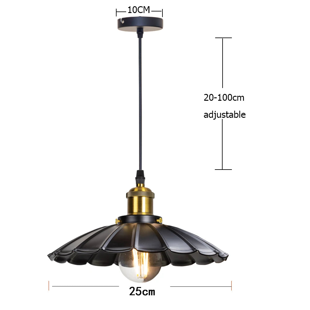 lampe suspendue vintage blanc doré émail brillante chambre salon étude