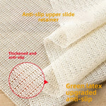 tapis anti dérapant pvc alvéolaire blanc crème utilitaire semi transparent meubles yoga 50cmx80cm