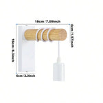 lampe murale bois naturel spirales noires moderne rustique fixée mur entrée chambre étude salon