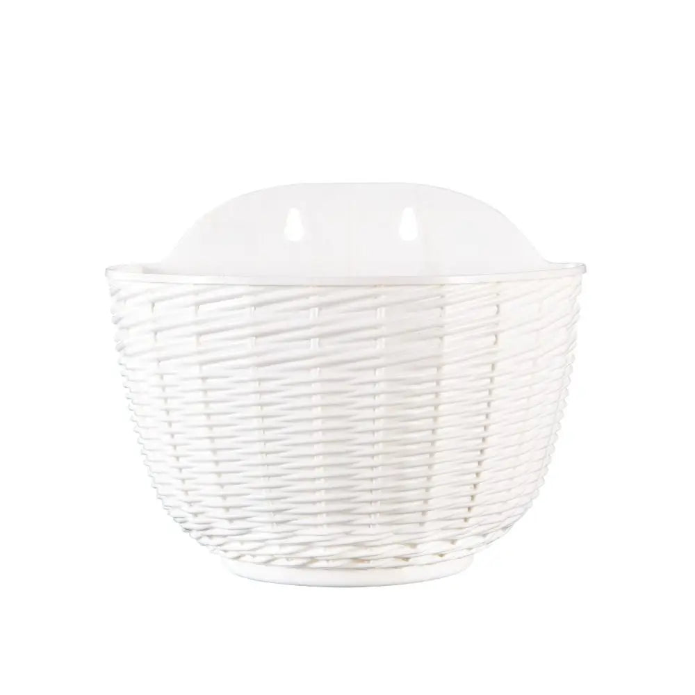 panier suspendu tissé moderne blanc bleu clair rose orange grille protection