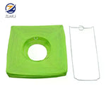 lanternes carrées papier texturé vert orange rouge blanc simples décoratives suspension fêtes mariage