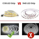ruban led cob 320 leds 3000k 4000k 6000k adhésif usb alimentation moderne blanc neutre