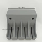 organisateur mural outils pinces linge gris rouge jaune bleu fixations 3D texturé utilitaire industriel