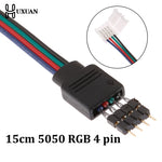 câble led rgb noir blanc connecteur femelle mâle 24v plat moderne 15cm