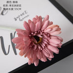 décoration intérieure branchettes gerbera soie rose blanche rouge modernes 55cm fête anniversaire maison
