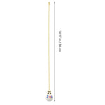 pendule plafonnier fleur peinte blanc doré bleu rose vert classique opacité chaîne boule décorative