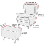housses fauteuil gris rayures adhésives protection moderne réutilisable anti poussière fauteuil chaise mariage banquet