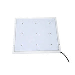plafonnier led moderne blanc rangées diodes télécommande vis fixations surface