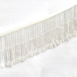 franges décoratives cristal argent doré noir rouge pale rose longueur 45cm largeur 10cm