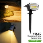 lumière solaire led ip65 59 ampoules noires moderne autonome énergie solaireextérieur decoration