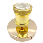 support ampoule vintage or cuivre noir moderne inclusion vis écrous câbles bronze golden