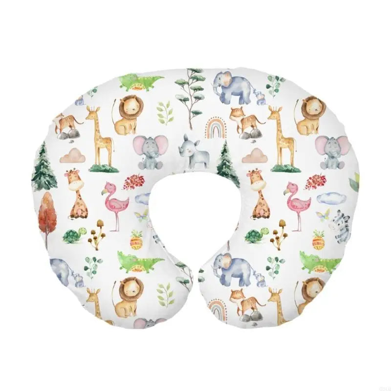 taies d'oreiller bébés unisexe coton animaux arc ciel étoiles fleurs moderne opaques gris bleu
