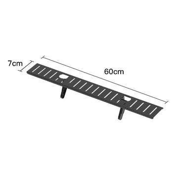 rack rangement multifonctionnel noir perforé moderne fixations clips boîte rangement tissu bouteilles d'eau