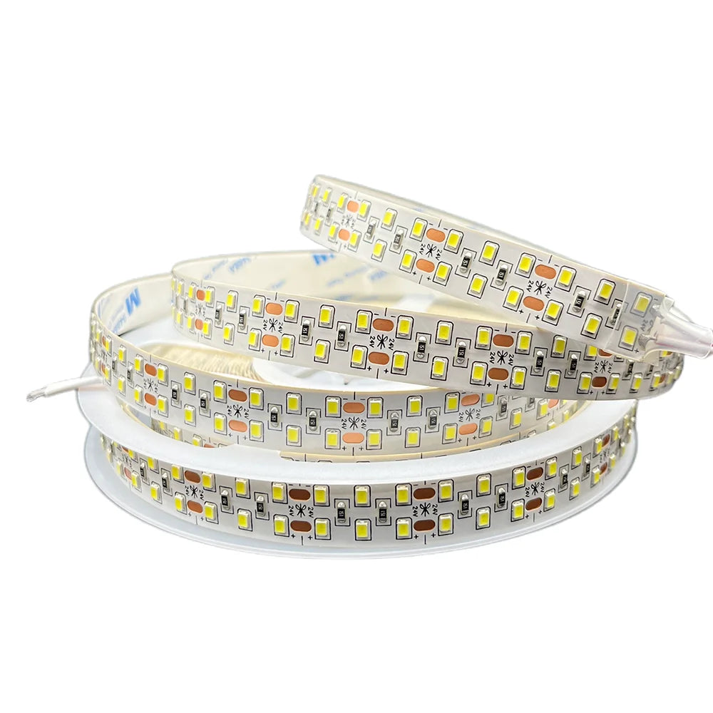 ruban led blanc moderne 24v 10000k 240leds/m adhésif carrés jaunes