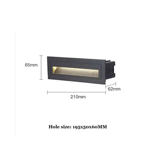 applique murale led noir contemporaine adhésive chambre entrée étude salle bain interrupteur bouton lumière