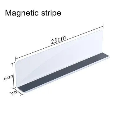 séparateurs étagères magnétiques transparents plastique pvc réutilisables modernes pièces salon respectueux environnement
