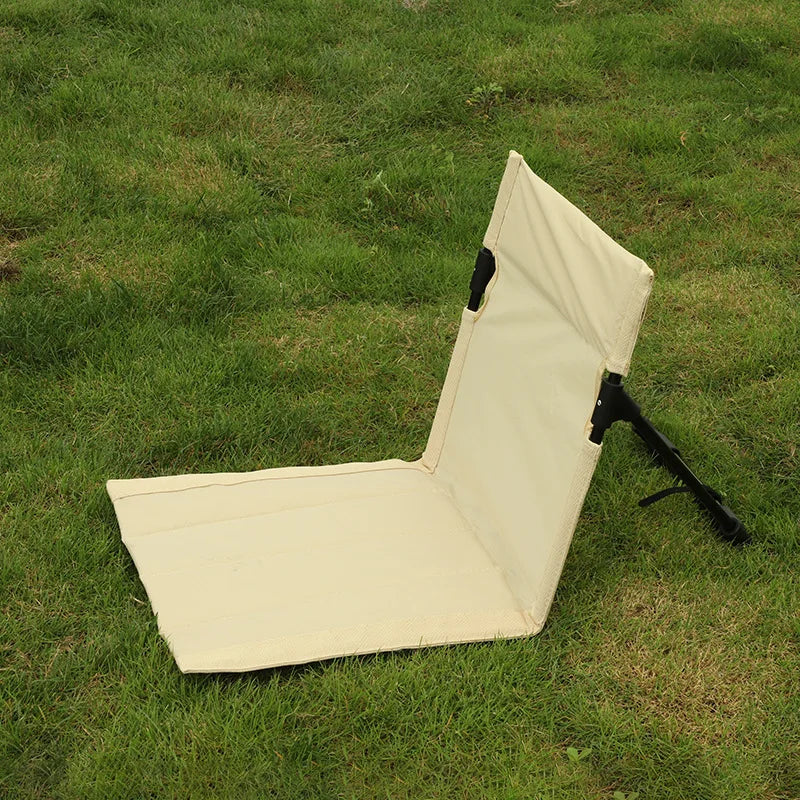 chaise longue pliable moderne beige clair portable sac rangement clips auto pliante extérieure piscine