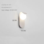 lampe murale led moderne noir blanche rond lisse minimaliste fixée mur