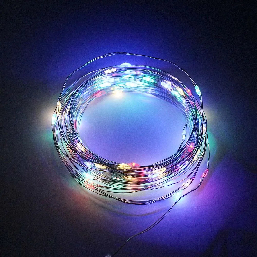 guirlande lumineuse solaire moderne 100 led 10m 200 led 20m blanc chaud filament ledextérieur