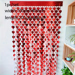 rideau decoratif moderne rose violet noir coeurs anniversaire saint valentin noel