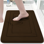 tapis bain gris moderne doux antidérapant polyester géométrique respectueux l'environnement salon entrée chambre