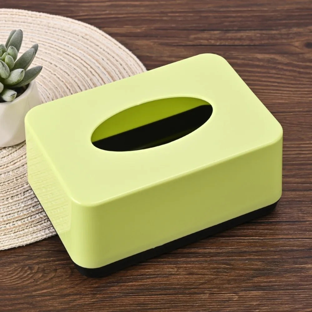 boîte mouchoirs moderne multicolore texture mat plastique papier mouchoir jaune orange bleu vert rose
