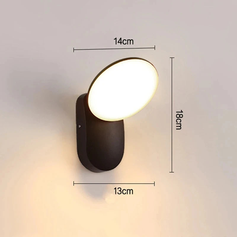 applique murale moderne détecteur mouvement induction lumiere led blanc noir chambre entrée étude salle