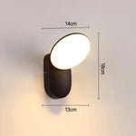 applique murale moderne détecteur mouvement induction lumiere led blanc noir chambre entrée étude salle