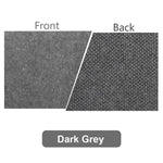 tapis souris feutre laine gris foncé motifs bord anti dérapant moderne écriture 26x21cm