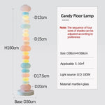 lampe sol moderne multicolore translucence intérieur éclairage décoration chambre enfants led