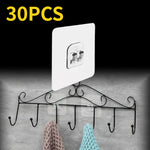 porte savon adhésif noir transparent moderne 14cm 6cm double crochet rangement salle bain cuisine