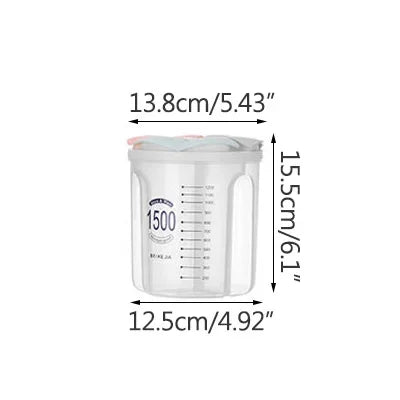 boîtes rangement alimentaire transparentes modernes grilles poignées couvercle mesure
