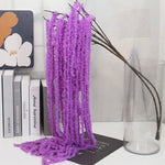 guirlande pampas naturelle blanc violet bleu vert décoration mariage anniversaire intérieur rustic texture pampas