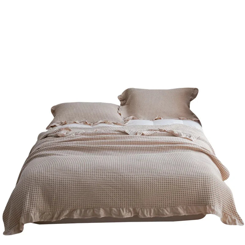 couverture coton rose motif points douce enfant maison printemps automneversible portablewasherhandonly