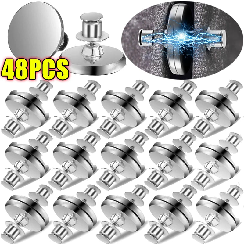 aimants magnétiques argentés modernes rideaux 17mm 20mm 25mm métal lisse chambre coucher