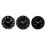 horloge murale mathématiques équations aiguilles bois moderne opaque salon chambre