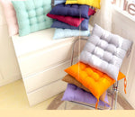 coussin siège carré solide amovible lavable polyester coton moderne confortable couleur marron