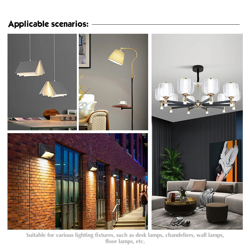 ampoule led r7s tube verre blanc moderne lustre applique murale maison salon