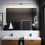 lampe salle bain moderne noir doré fixée mur 20 sources lumineuses led flux lumineux