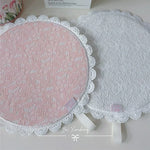 serviettes table dentelle rose clair blanc beige marron violet classiques opaques
