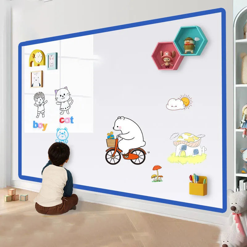 tableau magnétique blanc aimants doux motif graphique moderne adhésif marques enfants