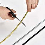 bandes decoratives autocollantes metalliques or argent noir modernes minimalistes