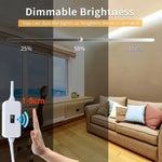 ruban led flexible adhésif blanc contrôleur tactile prise usb éclairage chambre moderne minimaliste