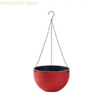 panier suspendu tissé moderne blanc rouge violet rose vert bleu accroché fleur plante verte
